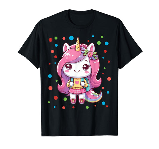 Happy Dot Day Unicorn Dots For Girls T-Shirt