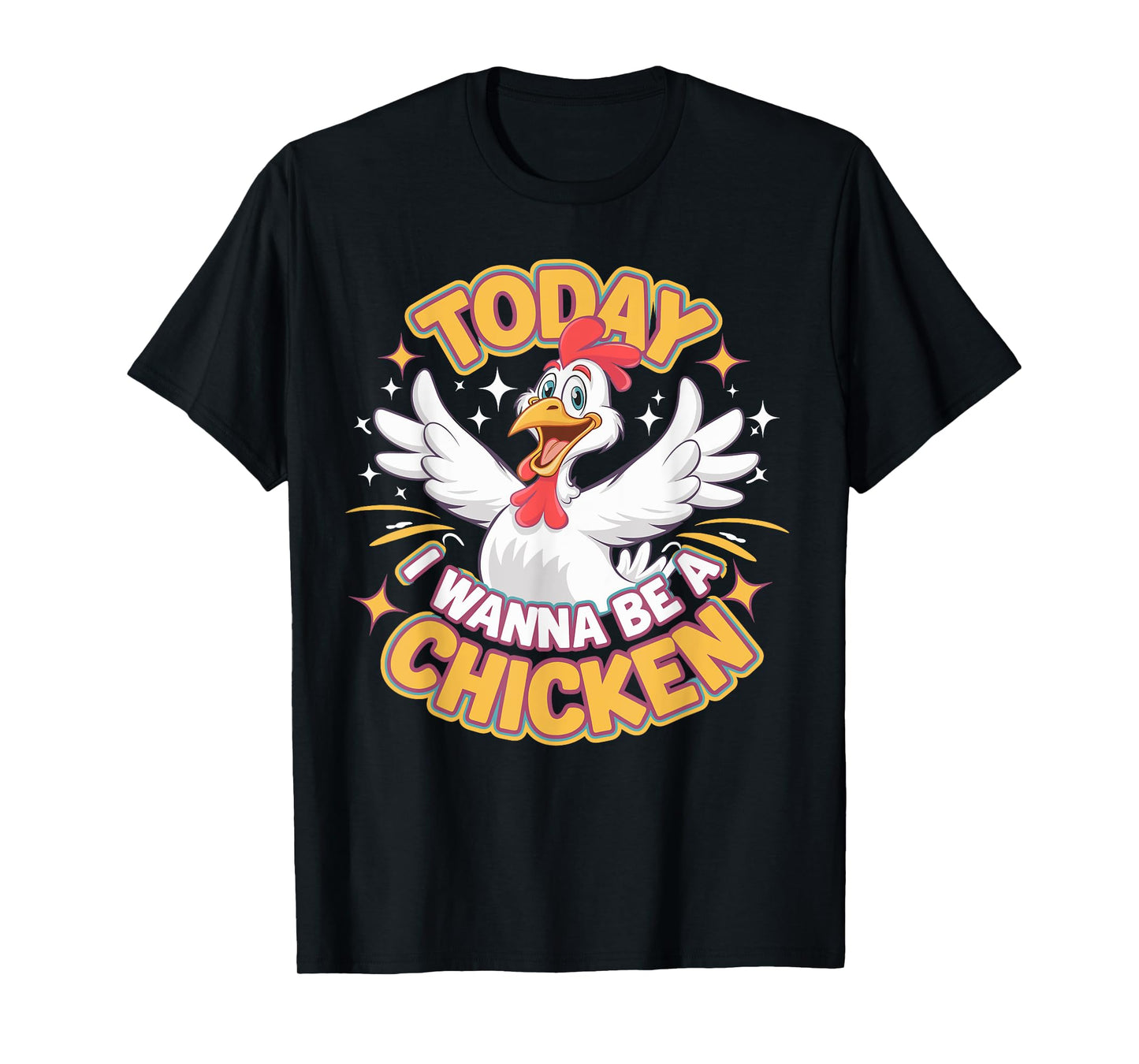 Childrens Today I wanna be a Chicken Tshirt | Kids Chicken T-Shirt