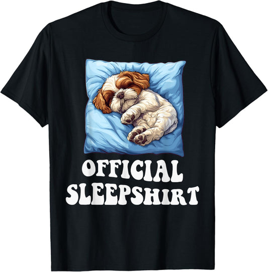 Official Cavachon Sleepshirt Dog Lover Nightgown Sleepwear T-Shirt