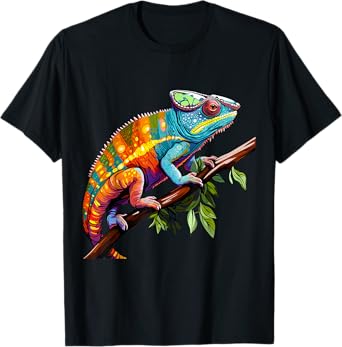 Chameleon Reptile Graphic T-Shirt
