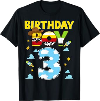 Western Family Birthday Boy Shirt 3 Cowboy 3rd Birthday T-Shirt