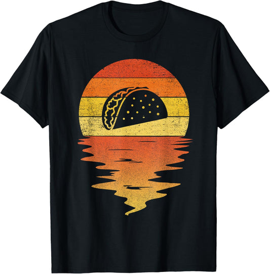 Taco shirt retro sunset 70s vintage Tacos T-Shirt