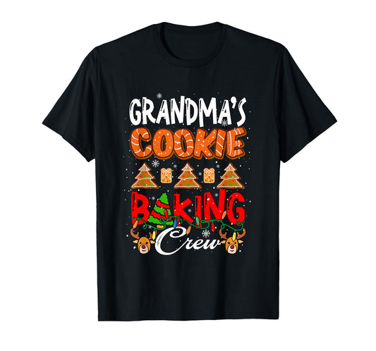 Grandma's Xmas Cookie Baking Crew Funny Baker Team Lover T-Shirt