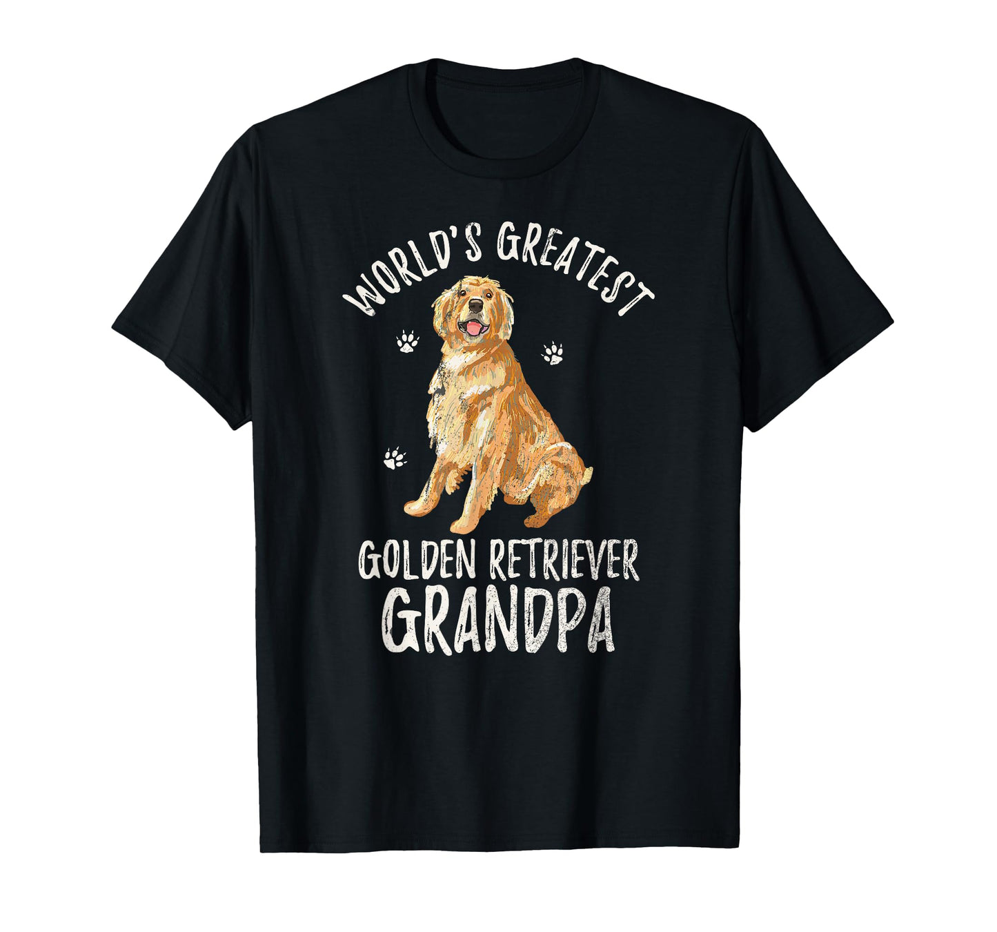 World's Greatest Golden Retriever Grandpa Funny Dog Lover T-Shirt