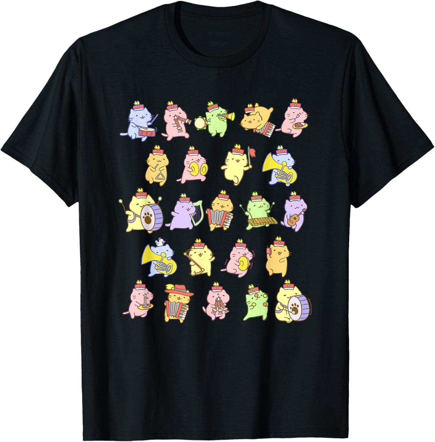 March Cute cat band! T-Shirt