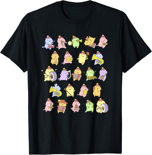 March Cute cat band! T-Shirt