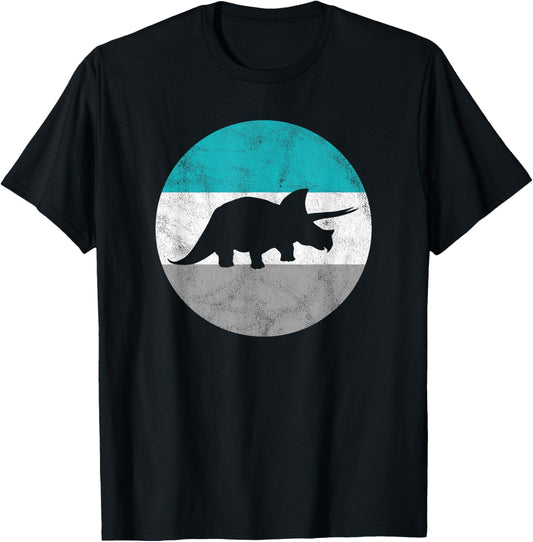 Triceratops Dinosaur Retro Gift For Men Women Boys & Girls T-Shirt
