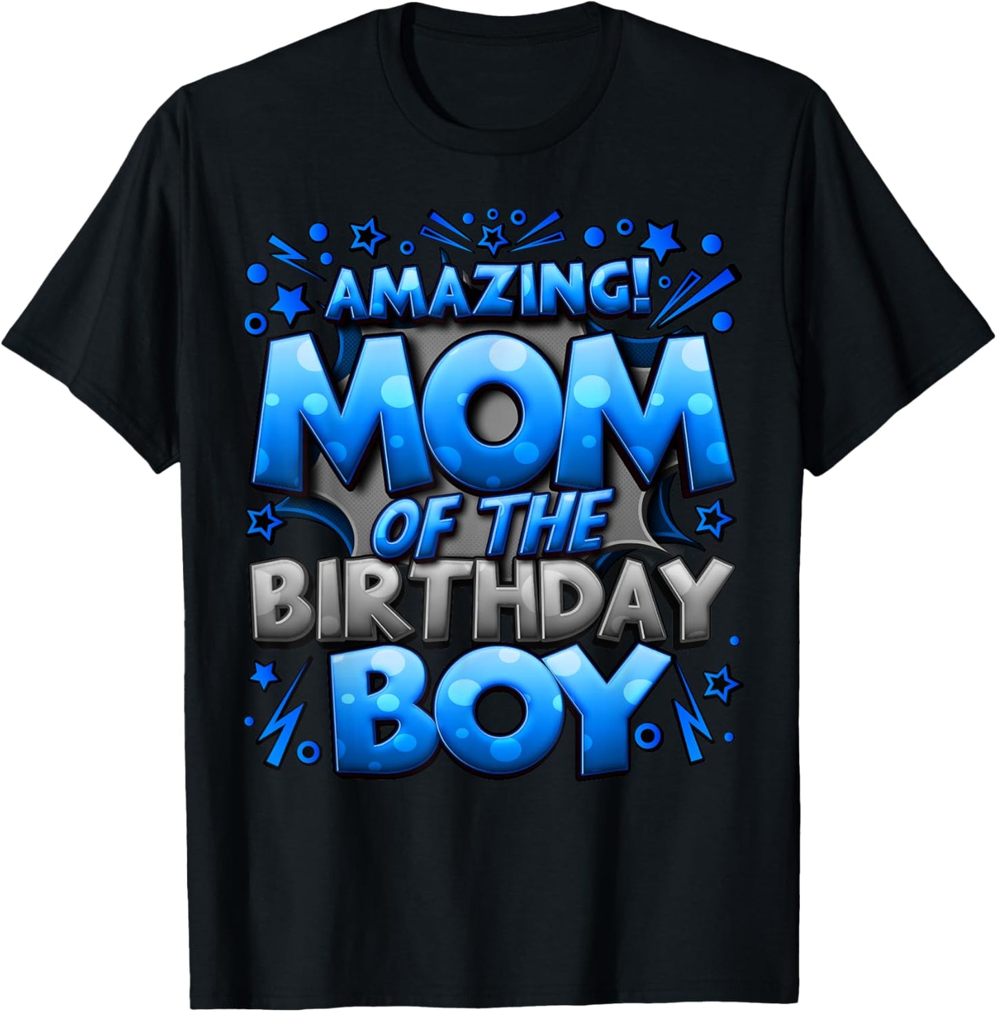 Mom of the Birthday Boy Matching Family Mommy T-Shirt