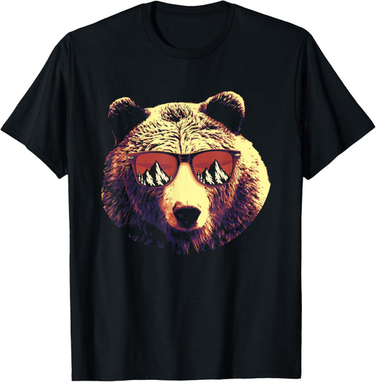 Brown Bear Great Hunting - Hunter Wildlife Bear With Glasses T-Shirt