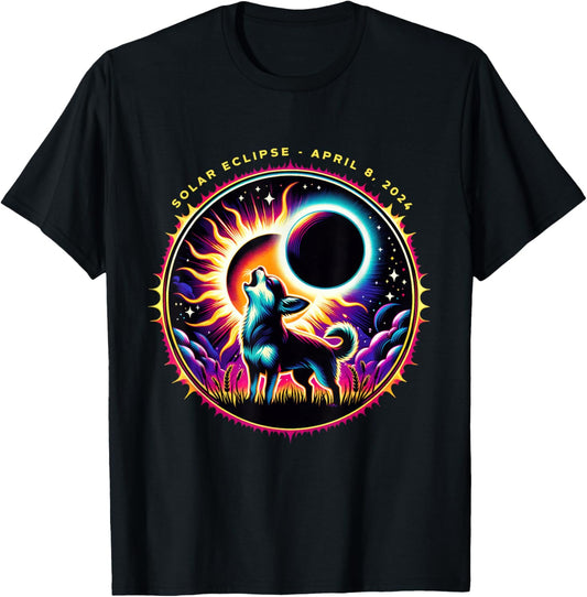 View Totality April 8 2024 Astronomy Chihuahua Solar Eclipse T-Shirt
