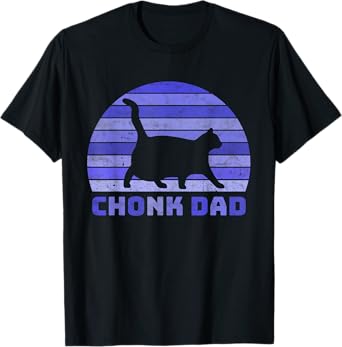 Chonk Cat Scale Chonk Dad Meme Retro Memes T-Shirt for Men