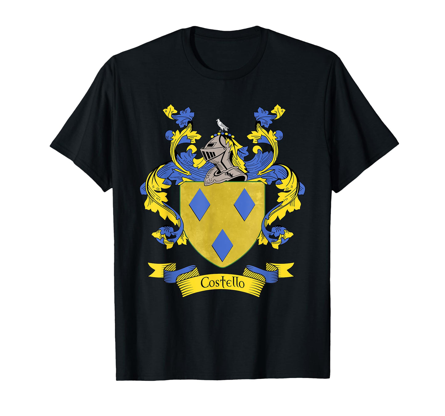 Costello Coat of Arms | Costello Surname Family Crest T-Shirt