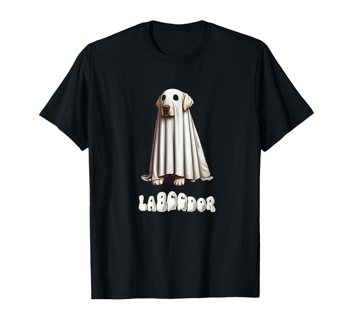Funny Yellow Labrador Halloween Ghost, LaBOOdor, Lab Mom T-Shirt