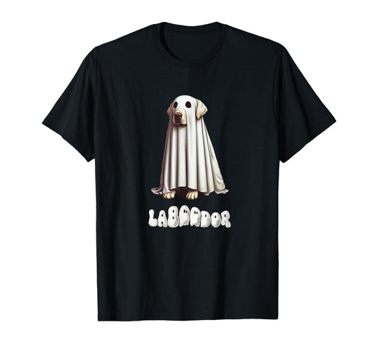 Funny Yellow Labrador Halloween Ghost, LaBOOdor, Lab Mom T-Shirt