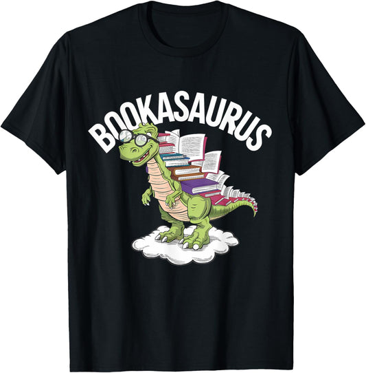 Book Dinosaur T-Rex Bookworm Dino Funny Book Reading T-Shirt