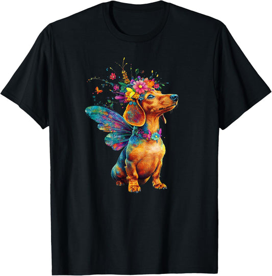 Dog Lover Dachshund For Womens Colorful Dachshund Men T-Shirt