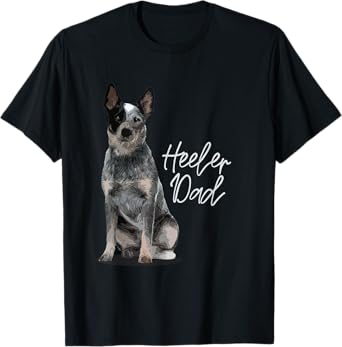 Heeler Dad Australian Cattle Dog Pet Family T-Shirt