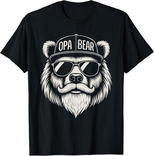 Mens OPA BEAR – Funny Grandpa Bear T-Shirt