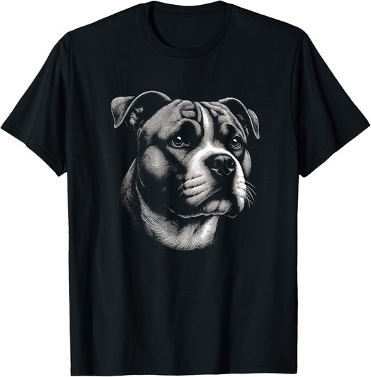 American Staffordshire Terrier Dog Art For Women And Men T-Shirt