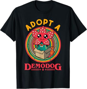 Adopt A Demodog Funny Dog Lovers T-Shirt for Men Women