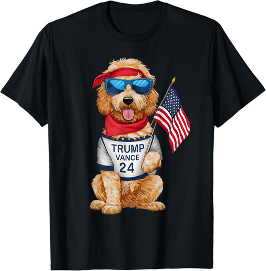 Golden Doodle Even My Dog Wants Trump Vance 2024 T-Shirt