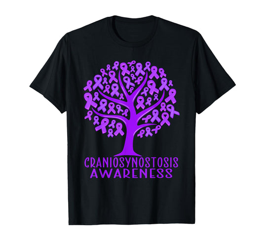 Craniosynostosis Awareness Tree Ribbons, Wear Purple T-Shirt