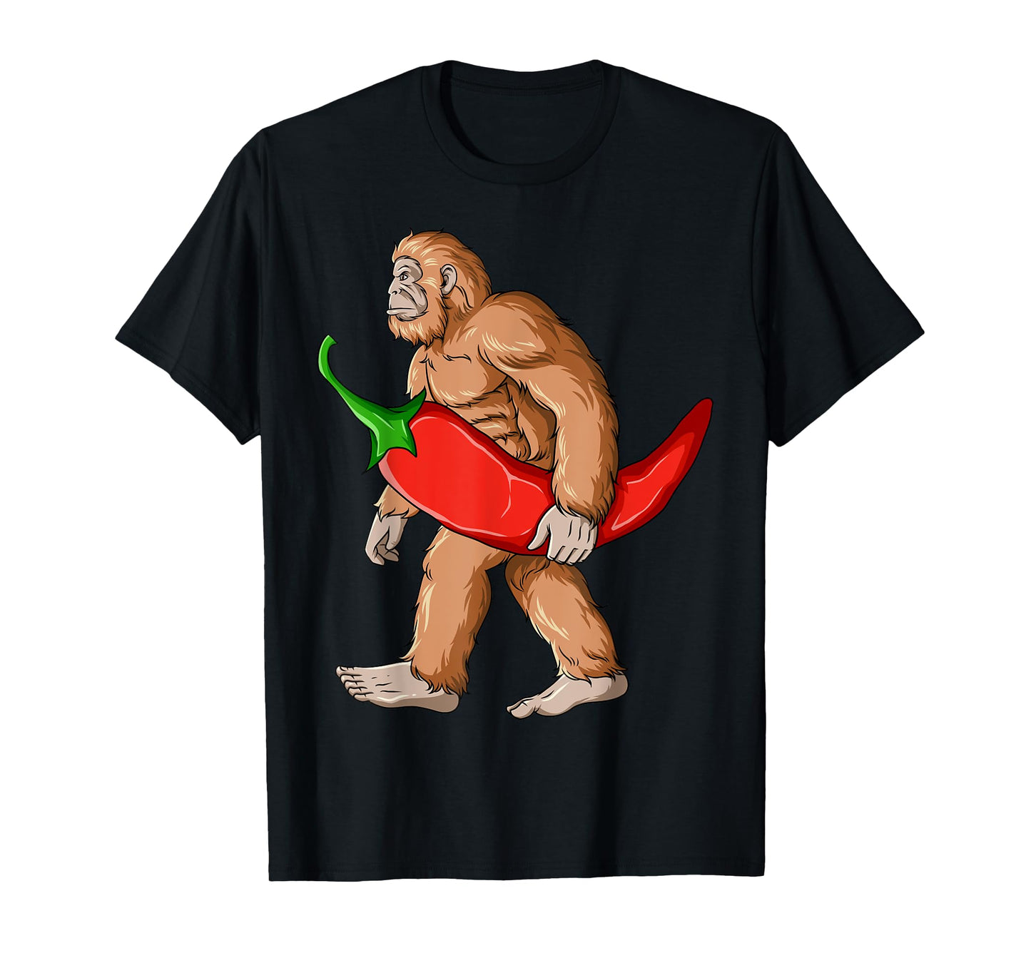 Bigfoot Chili Pepper Sasquatch Mexican Jalapeno T-Shirt
