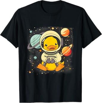 Rubber Duck Planet Astronaut Science Space Rubber Duck Lover T-Shirt