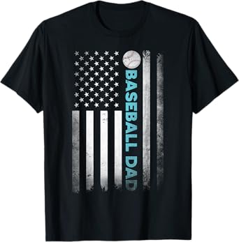 Funny Dad Fathers Day Baseball Dad T-Shirt