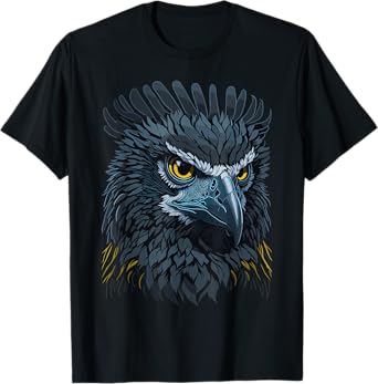 Eagle Harpy Face, American Harpy Eagle Bird T-Shirt