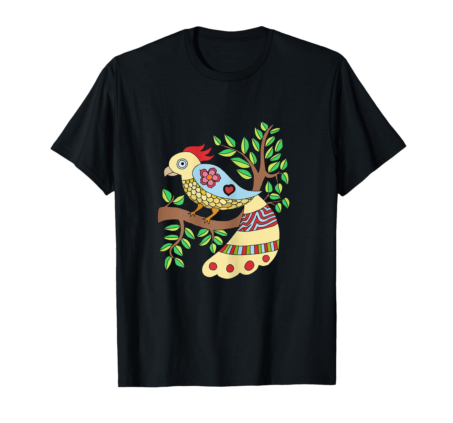 bird art madhubani style T-Shirt