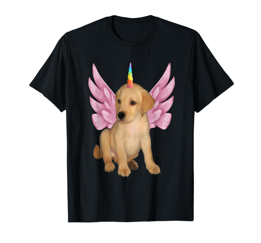 Cute Unicorn Pegasus Unipeg Puppy T-Shirt