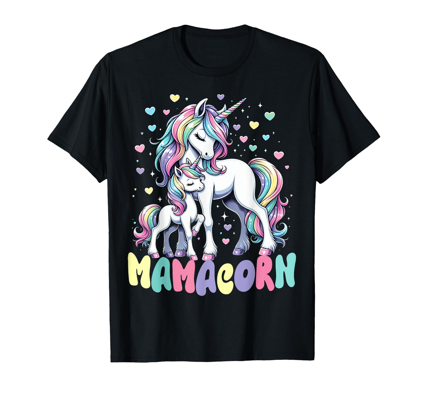 Funny Mamacorn Costume Mothers Day Unicorn Mom Women Mother T-Shirt