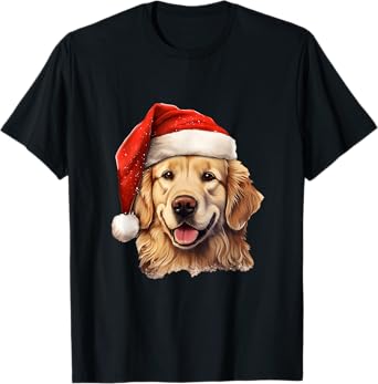 Christmas Golden Retriever - Golden Retriever Christmas T-Shirt