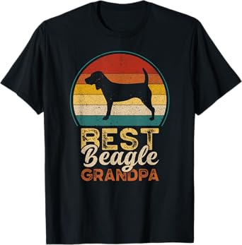 Best Beagle Grandpa, Father's Day, Grandfather Beagle T-Shirt