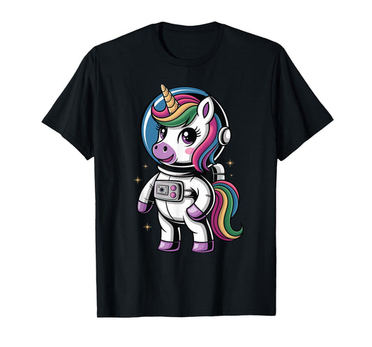 Astronaut Unicorn Cute Space Toddler Girls Kids Women T-Shirt