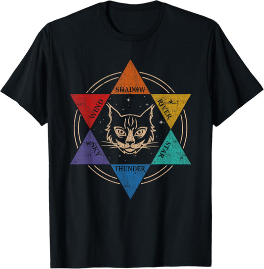 Warrior cats Wind Shadow River Star Thunder Sky T-Shirt