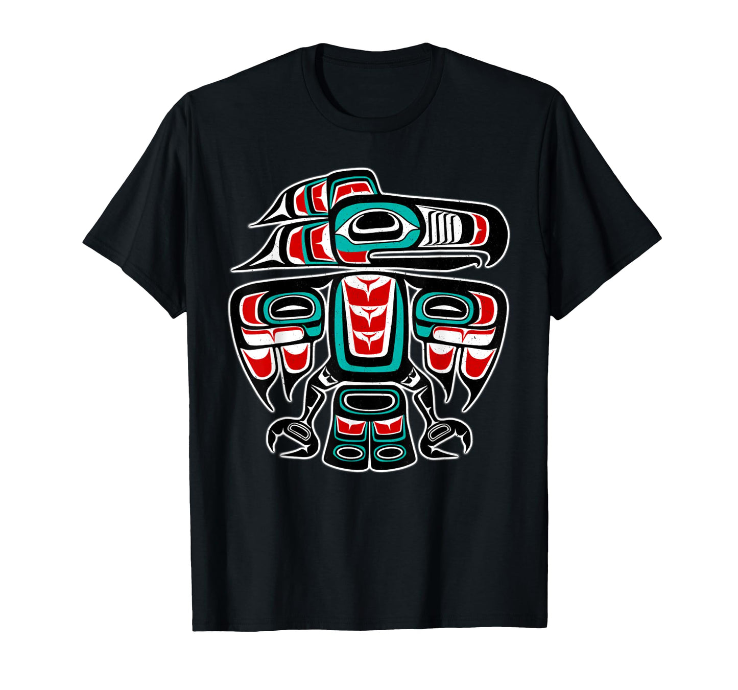 Northwest Coast Totem Pole Art - Eagle - Native Bird T-Shirt
