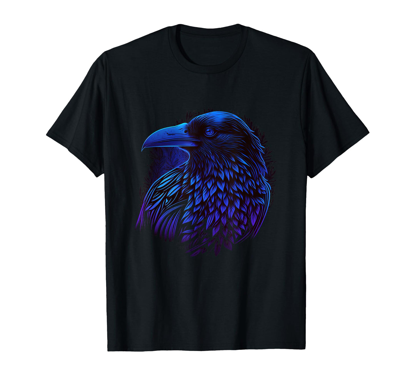 Raven Graphic Goth Black Crow T-Shirt