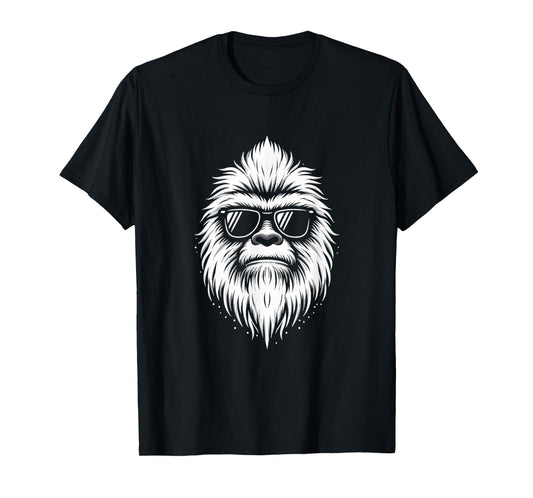 Retro Vintage Bigfoot Silhouette Sasquatch Hide And Seek T-Shirt
