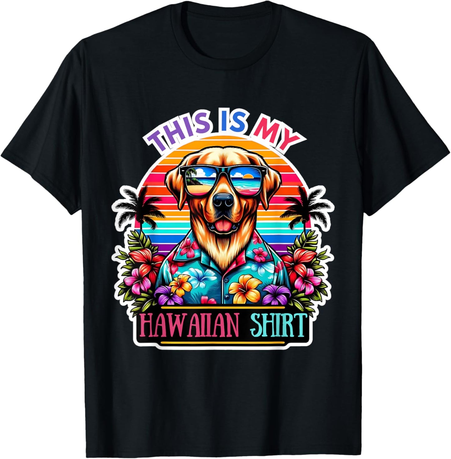 This Is My Hawaiian Shirt Funny Dog Oahu Hawaii Party T-Shirt