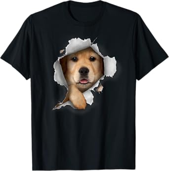 Golden Retriever Dog, Funny Dog Lover, Golden Retriever Men Women Kids T-Shirt