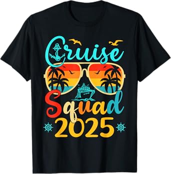Cruise Squad 2025 Summer Vacation Matching Family Cruise T-Shirt