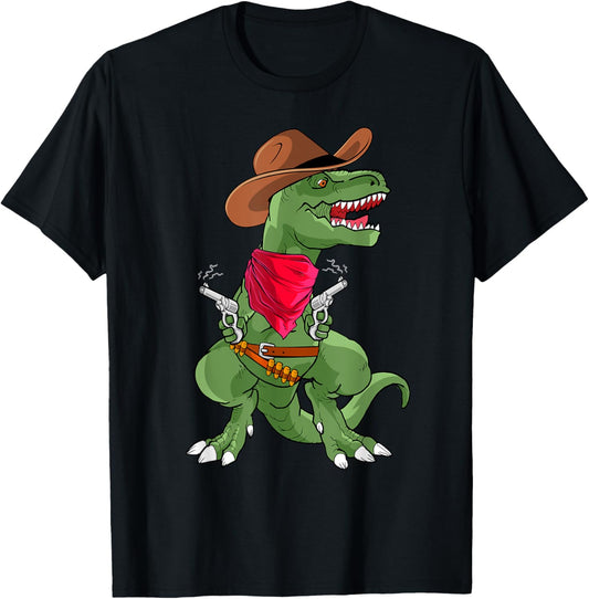 Dinosaur Cowboy Western Rodeo Howdy T-Rex T-Shirt
