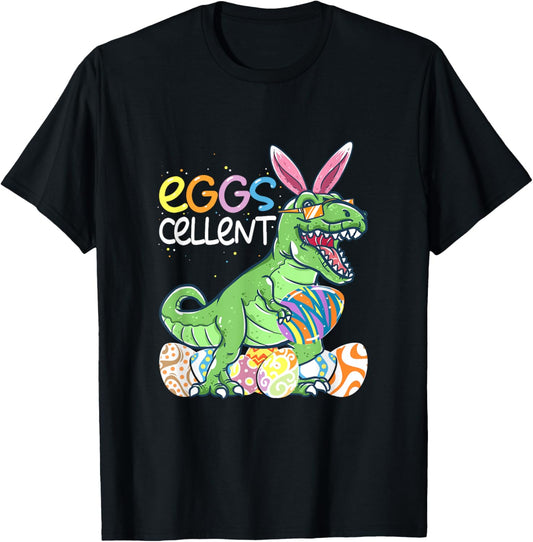 Easter Dinosaur Bunny T rex Boys Girls Kids Eggs Cellent T-Shirt