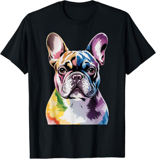 Watercolor French Bulldog Art Work French Bulldog T-Shirt