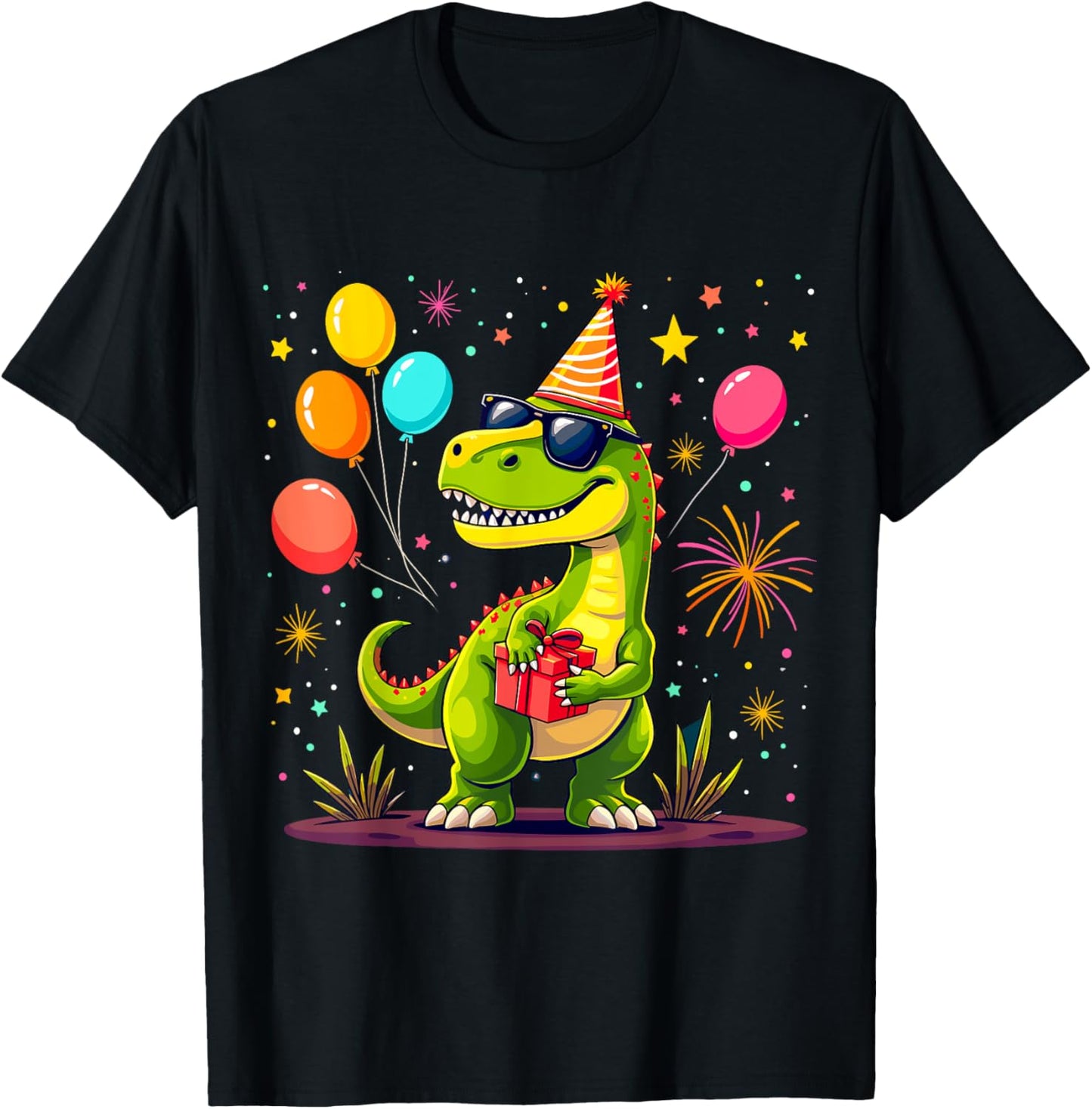 T-Rex Birthday Party Dinosaur T-Shirt