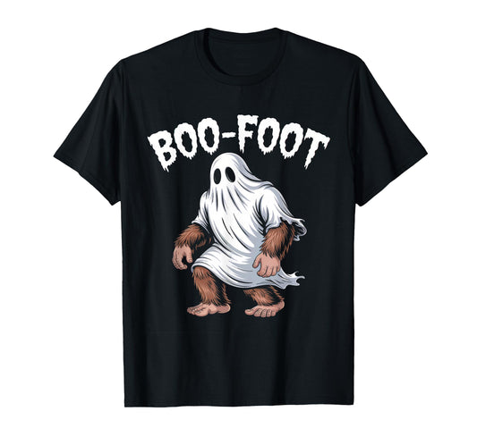Boo Foot Funny Bigfoot Ghost Halloween Pun T-Shirt