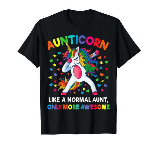 Aunticorn Like An Aunt Only Awesome Dabbing Unicorn Women T-Shirt