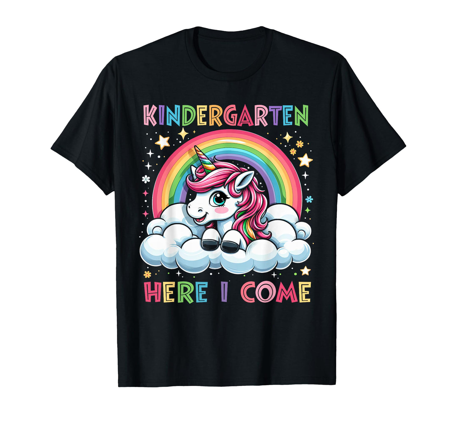 First Day Of Kindergarten Shirt Girls Unicorn Back To School T-Shirt